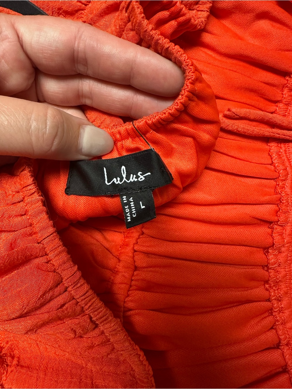 Lulu's Vibrant Orange Ruffled Mini Dress - Picture 3 of 4